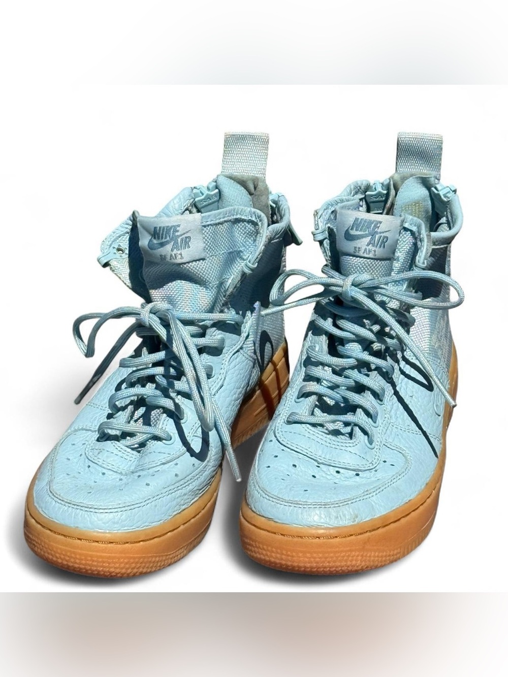 Nike SF AF1 Mid (GS) "Ocean Bliss" High-Top Sneakers in - 5 Youth